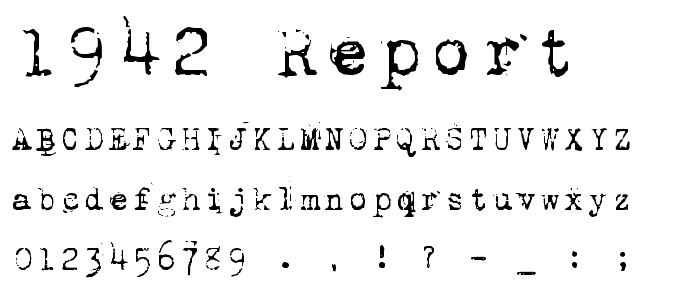 1942 report police